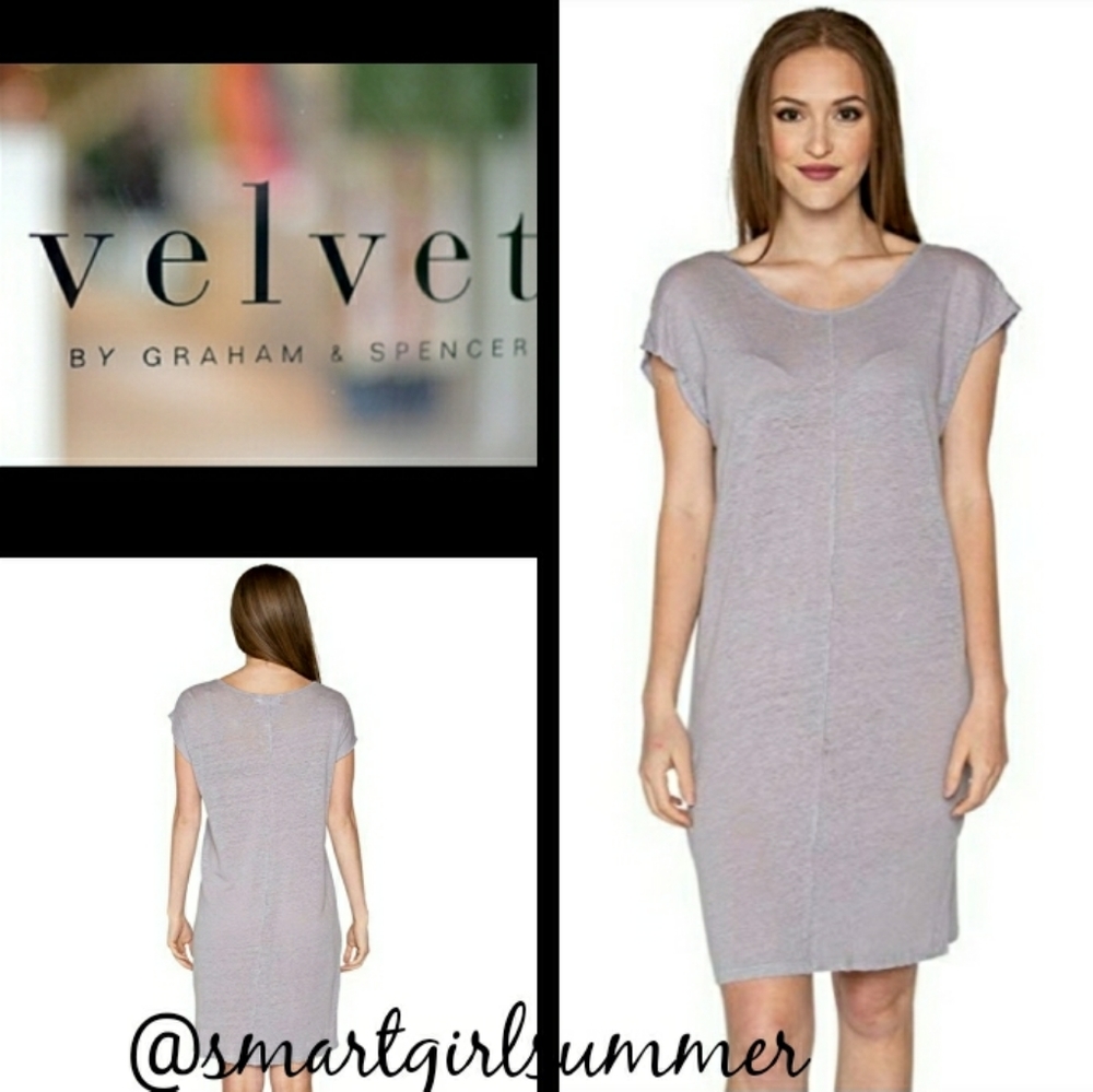 🆕⭐ Velvet by Graham and Spencer grey dress